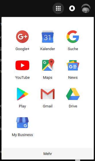 Application navigation Google