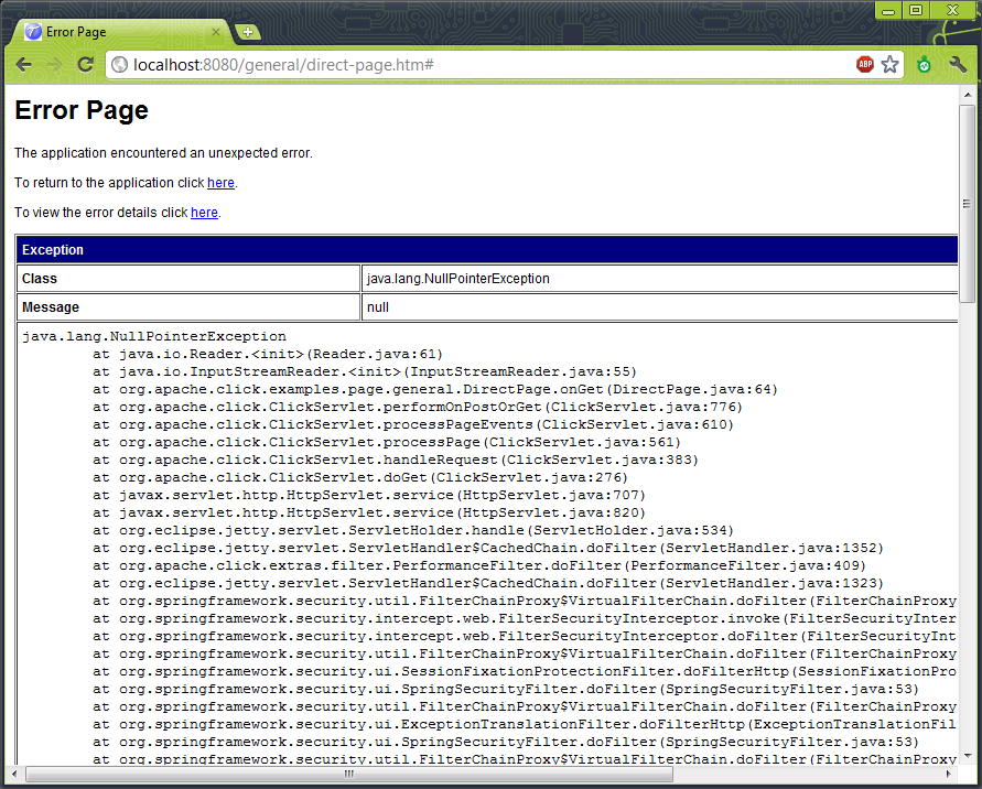 Arbitary Stacktrace